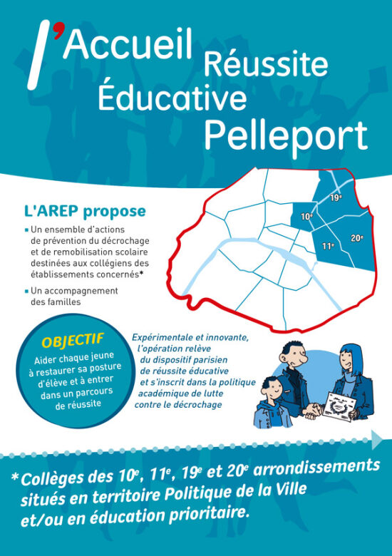 Realisation d'une plaquette 4 pages + marque page pour l'Accueil Pelleport